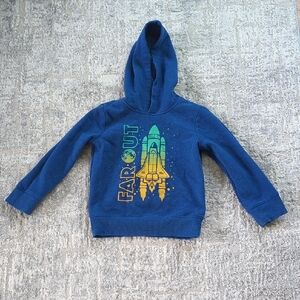 Jumping Beans Blue Rocket Hoodie Size 4T